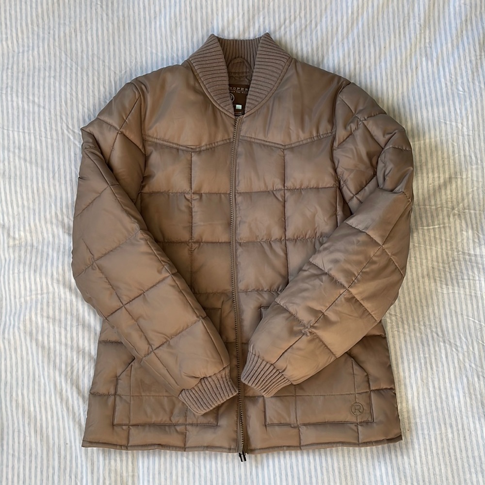 Roper Khaki Puffer Jacket